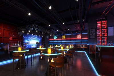 工业风酒吧3D模型下载